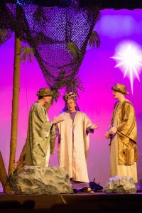 From left to right: Ted Gentry as Professor Balthasar