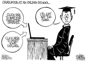 Graduation at an online school