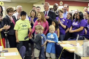 The Federal Way Sylvan Learning Center held a ribbon cutting and grand re-opening ceremony July 18