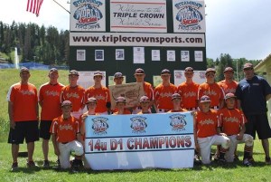 The Federal Way Knights U-14 baseball team won the Triple Crown World Series last weekend. The team includes