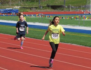 Federal Way elementary students in the district's track program compete during a recent meet championship. The program is free to students in grades kindergarten through the fifth grade.