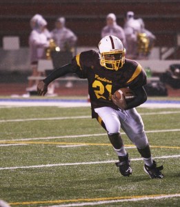 Thomas Jefferson senior running back Keegan Giles finished with 295 yards on 35 carries during a loss to Kentridge Thursday night at Federal Way Memorial Stadium. Giles has 1