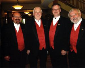 A quartet from the Federal Way Harmony Kings will sing a Valentine's Day ditty for that special someone.