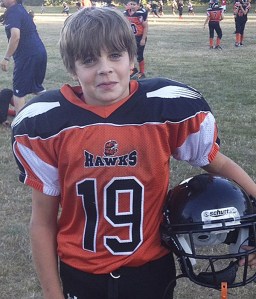 Federal Way 11-year-old Alex Bradshaw is back playing football and baseball after spending five weeks in intensive care in 2011. Bradshaw was given four Seattle Seahawks season tickets by defensive lineman Brandon Mebane through the Make-A-Wish Foundation and is looking to give back to the charity.
