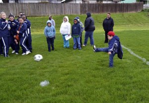 First goal at the new Westway soccer field.
