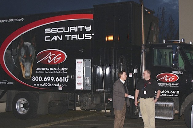 American Data Guard provided document shredding at a recent town hall in Auburn that was hosted by King County Councilman Pete von Reichbauer.