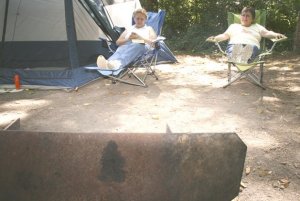Campers at Dash Point State Park in Federal Way.
