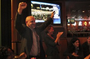 On election night at the Scoreboard Pub