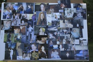 A photo collage of Army Private First Class Erin L. McLyman is on display at a dedication ceremony Saturday at Saghalie Park. Tyler Stewart of Boy Scout Troop 330 put together the monument to honor the three Federal Way natives killed in the Iraq War.