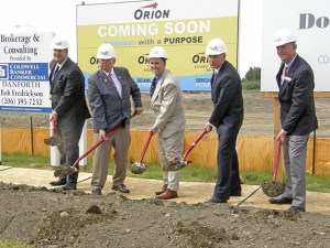 Groundbreaking in Auburn. From left: Alex Pietsch