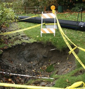 A sinkhole