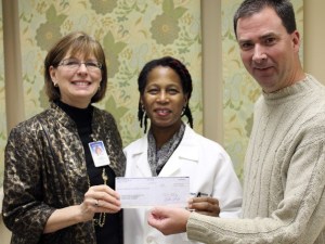 Pictured left to right: Cynthia Kannenberg of the Women's Health and Breast Center at St. Francis; Susan Johnson