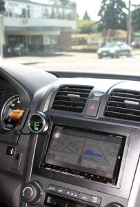 The Car Toys Getaway Car is equipped with driver safety gadgets. Seen are