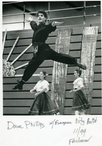 The Historical Society of Federal Way will look back at the history of arts in the community during the Arts in the Garden event Sept. 17. Pictured is a 1994 photo of Dave Phillips with the Evergreen City Ballet.