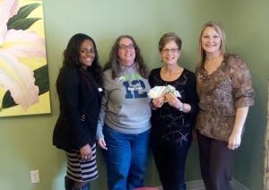 The Greater Federal Way Chamber of Commerce ambassadors Andrea Colton