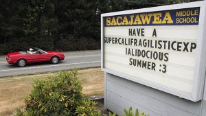 Sacajawea Middle School is located at 1101 S. Dash Point Road.