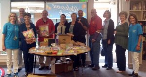 Pictured at Mark Twain Elementary are from left to right: Sharon Mitchell-Guddat