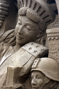 A tribute to veterans is under way at the World Championship of Sand Sculpting in Federal Way.