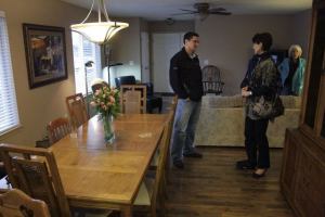 At an open house March 15