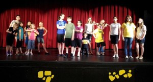 The cast of 'OZ!' in a dress rehearsal this week.