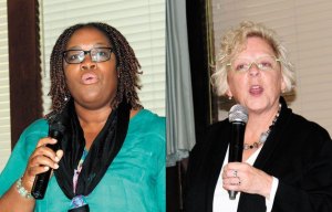 Angela Griffin (left) and Claire Wilson (right)