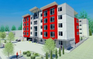 A rendering by Baylis Architects of the Multi-Service Center Federal Way Veterans Project.