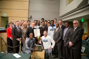 The King County Council was proud to recognize Coach Jerome Collins and his Federal Way High School Boys Basketball team at this week’s County Council meeting for their successes on the court and in the classroom after winning the WIAA 4A Washington State Championship