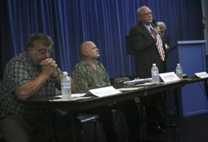 A forum for South King Fire commissioner candidates was held Oct. 12. Pictured left to right: Mark Thompson