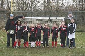 The Federal Way Mod Soccer Club's girls under-8 Ladybugs finished 3-0 at the Turkey Jamboree in Federal Way over the Thanksgiving weekend.