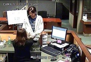 HomeStreet Bank in Federal Way was robbed Feb. 18. A suspect is pictured from video surveillance provided to police.