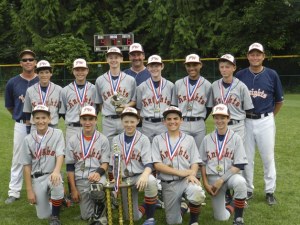 Federal Way Knights 13U team defeated the Eastside Select Baseball Club