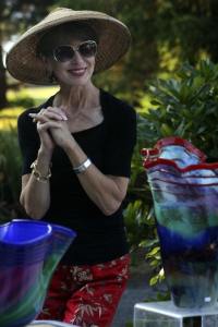 FUSION founder Peggy LaPorte enjoys the annual summer arts festival Aug. 3 at Dumas Bay Centre in Federal Way.