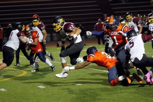 Kenny Turner breaks away for a 23-yard touchdown run during Thomas Jefferson's 22-3 win over Decatur on Thursday