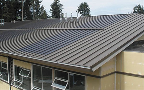 The new Lakota Middle School was built with solar panels on the roof. When the system reaches maximum efficiency on a sunny day