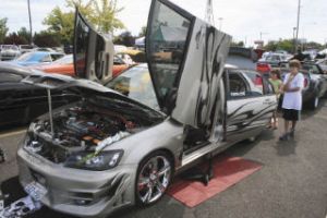 This souped-up 2003 Mitsubishi Lancer