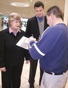 Federal Way City Council member Linda Kochmar and Joe Fain