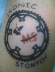 The tattoo Scott Petty received in 2010 to honor his mom's condition. Photo courtesy of Scott Petty