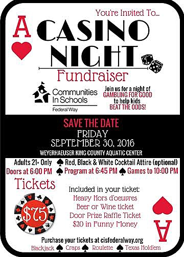 ‘Casino Night’ to benefit local schools
