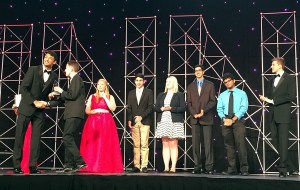 Federal Way High School junior Simon Struthers (foreground