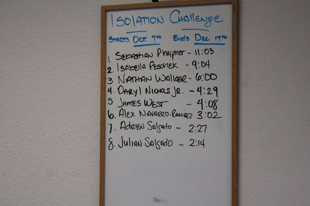 Frazier posts frequent challenges for his students, and he keeps track of the progress through a leader board. JEROD YOUNG, the Mirror