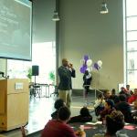 Kevin Powell, keynote speaker of the 2016 Black and Brown Summit, shares his point of view on the importance of higher education. Courtesy of An Vuong Nguyen