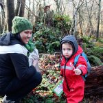 Abby Laxa-Anderson with son Milo at Hike it Baby Federal Way&rsquo;s Candy Cane Hike on Monday, Dec. 12. RAECHEL DAWSON, the Mirror