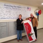 Karen and Dan Clark donated a Christmas tree to the William J. Wood veterans house, owned and operated by the Multi-Service Center. Contributed photo