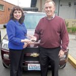 Robin Corak, the executive Director for the Multi-Service Center, stands with Councilman Pete von Reichbauer in this contributed photo. The Multi-Service Center is one of the agencies that will be receiving funds from the Youth and Family Homelessness Prevention Initiative that is part of the Best Starts for Kids Levy. Courtesy of King County