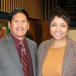Diversity Commission Chair Greg Baruso with Superintendent Tammy Campbell. RAECHEL DAWSON, the Mirror