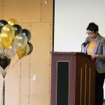 Superintendent Tammy Campbell speaks at the sixth annual Martin Luther King, Jr. Day event in Federal Way. RAECHEL DAWSON, the Mirror