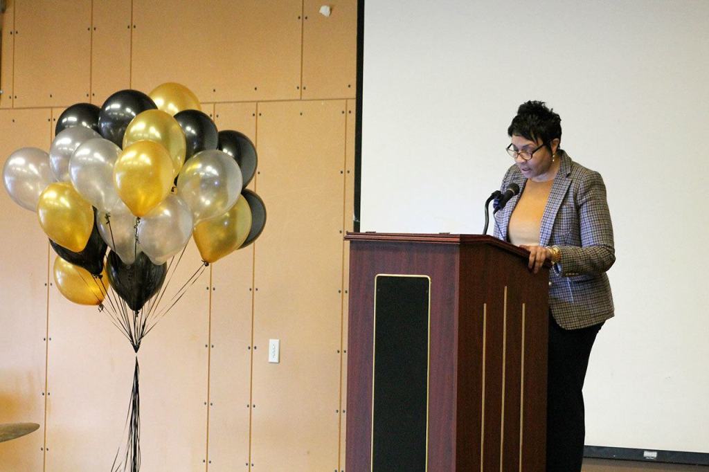 Superintendent Tammy Campbell speaks at the sixth annual Martin Luther King, Jr. Day event in Federal Way. RAECHEL DAWSON, the Mirror