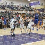 Federal Way senior Rashon Slaughter has struggled to hit shots for the Eagles in the postseason, but Slaughter provided 13 points in the loss to Kentwood on Feb. 18. JEROD YOUNG, the Mirror