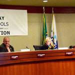 The Federal Way Public Schools Board of Directors at the Tuesday school board meeting. Courtesy of Bruce Honda