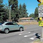 The school zone speed enforcement cameras for Saghalie Middle School are located on 21st Avenue Southwest. File photo